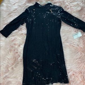 BEAUTIFUL SPARKLY BLACK DRESS